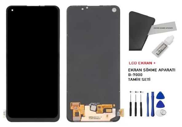 Oppo RENO 5 Lcd Ekran Dokunmatik Orijinal Kalite +B-7000 + TAMİR SETİ