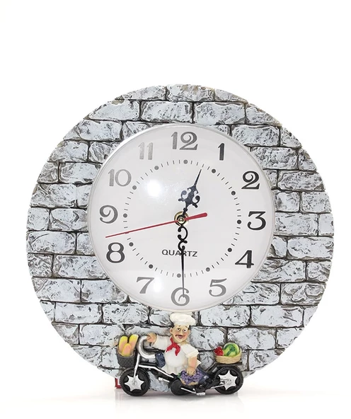 Duvara Asmalı Aşcı Tasarımlı Polyester Saat Alk1542 - Resim 3