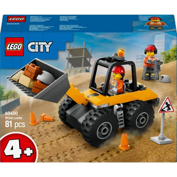 LEGO 60450 Sarı Tekerlekli İnşaat Yükleyicisi - 3