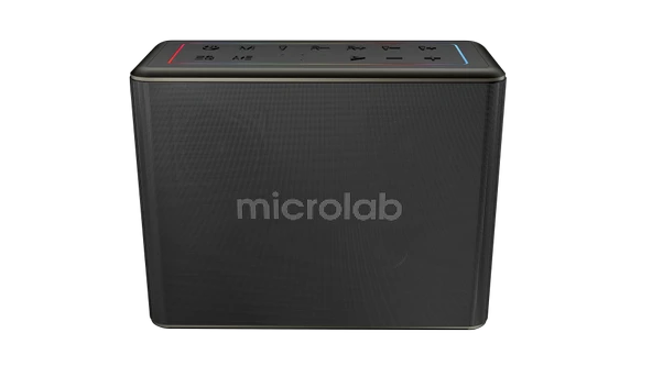 MICROLAB M60 Vega 15000mAh Batarya Wireless Mikrofonlu Siyah Gri Usb + Tf Kart - 2