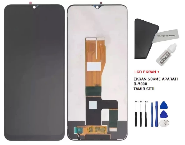 Oppo Realme C30 Lcd Ekran Dokunmatik Orijinal Kalite +B-7000 + TAMİR SETİ ürün görseli 1