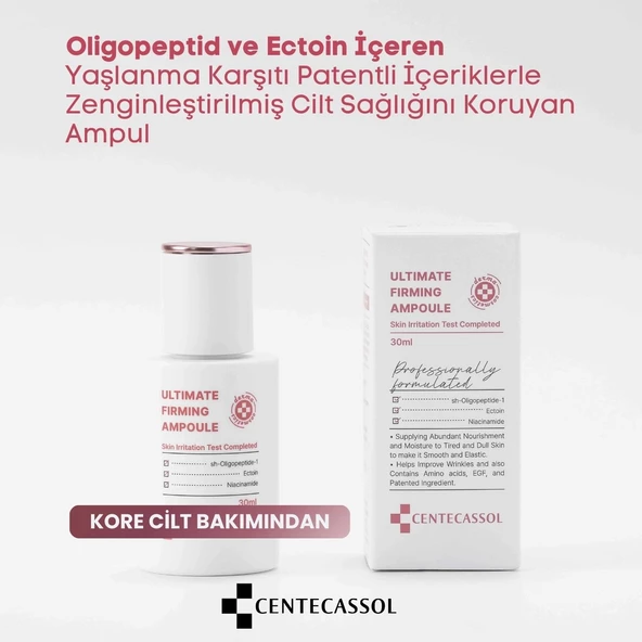 CENTECASSOL  Peptit ve Ectoin Kompleksiyle Yaşlanma Karşıtı, Nemlendirici, Onarıcı Serum - 5