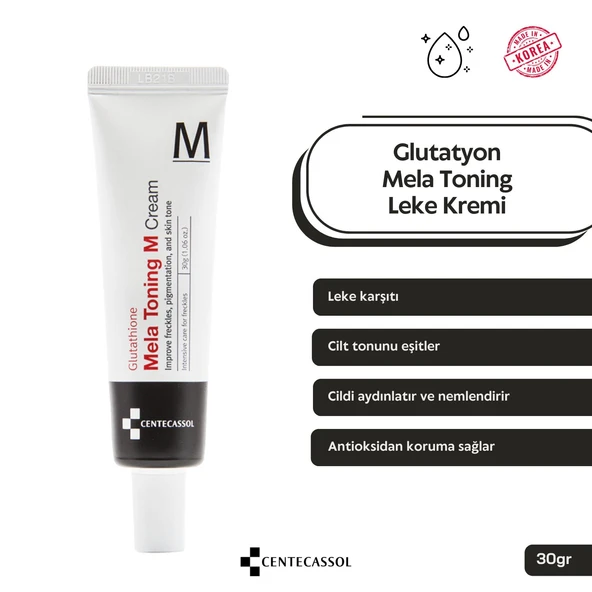 CENTECASSOL Glutatyon Ve Tranexamid Acid Içeren Leke Karşıtı, Aydınlatıcı, Nemlendirici Mela Toning Krem