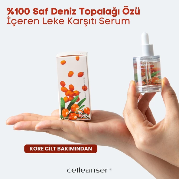 CELLEANSER Deniz Topalağı Içeren Leke Karşıtı, Aydınlatıcı, Yaşlanma Karşıtı, Antioksidan Yüz Serumu - Resim 4