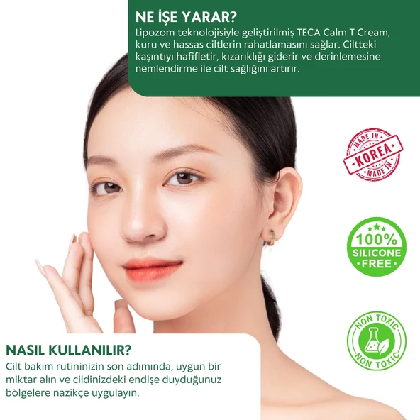 CENTECASSOL Lipozom Teknolojisi, Saf Centella, Bariyer Onarıcı, Nemlendirici, Kaşıntı Karşıtı Teca Calm Krem - 4