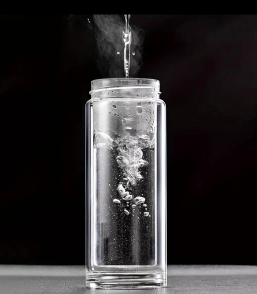 Çift Katlı Cam Bitki Çayı Ihlamur Demliği Filtre Kahve Demliği French Press - 3