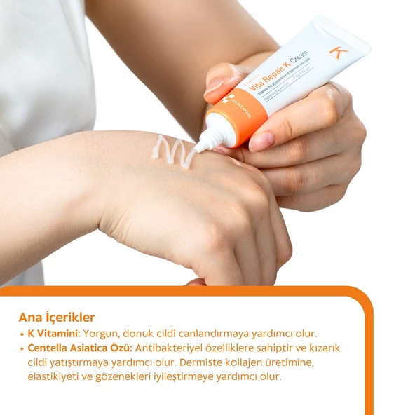 CENTECASSOL K Vitaminli Krem - Cilt ve Göz Altı Morlukları ile Kılcal Damar Problemleri İçin Krem - 3