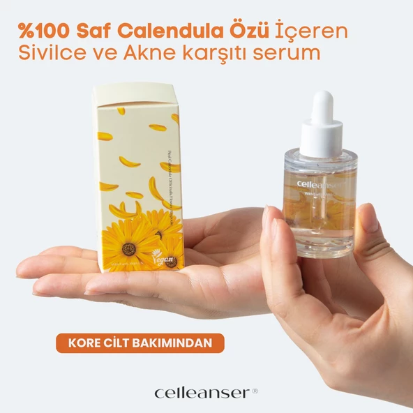 CELLEANSER Calendula Içeren Sivilce ve Akne Karşıtı, Besleyici, Yatıştırıcı, Antioksidan Yüz Serumu - 4