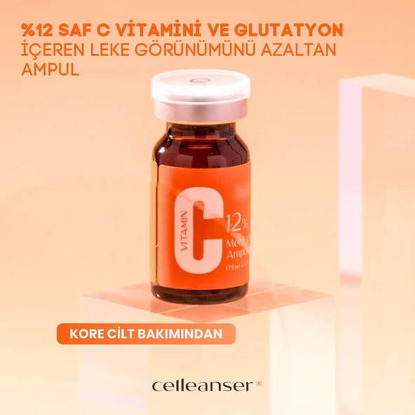 CELLEANSER %12 Saf C Vitaminli Leke Karşıtı Ve Aydınlatıcı Peptitli Serum - 5