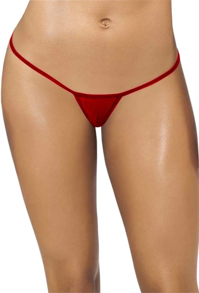 Leyna Kırmızı Tül Tanga TM1115 - 4