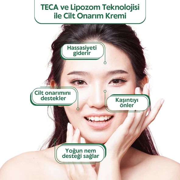 CENTECASSOL Lipozom Teknolojisi, Saf Centella, Bariyer Onarıcı, Nemlendirici, Kaşıntı Karşıtı Teca Calm Krem - 2