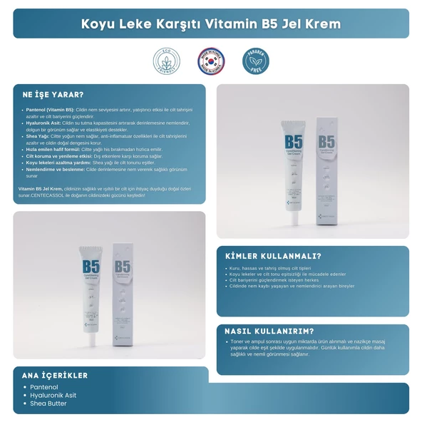 CENTECASSOL Koyu Lekeleri Azaltıcı Ve Derin Nemlendirici B5 Jel Krem - 4