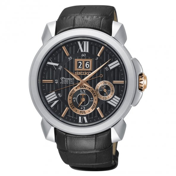 SNP149P2 Seiko Premier Kinetic Perpetual Erkek Kol Saati - 2