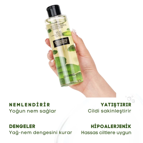 CELLEANSER 100% Saf Centella Asiatica Içeren Bariyer Onarıcı, Nemlendirici, Yenileyici, Yatıştırıcı Yüz Tonik - 2