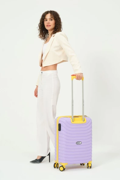 Keo-plus Lila Kabin Boy Silikon Kırılmaz Pp Valiz - 3