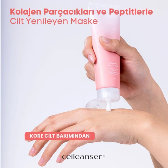 CELLEANSER Balenceful Kolajen ve Peptit İçeren Soyulabilir Yüz Maskesi - 5