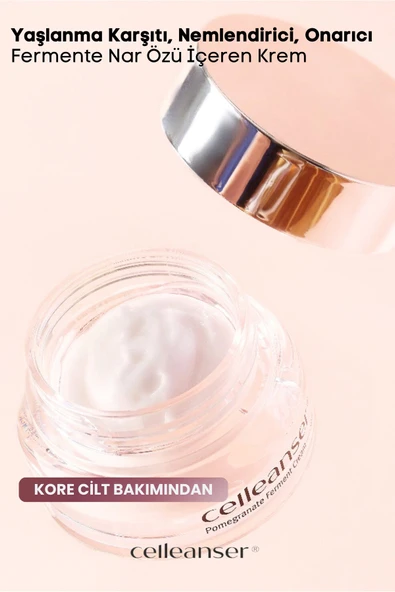 CELLEANSER Yaşlanma Karşıtı, Çift Etkili Nemlendirici ve Onarıcı Nar Özlü Krem - 5