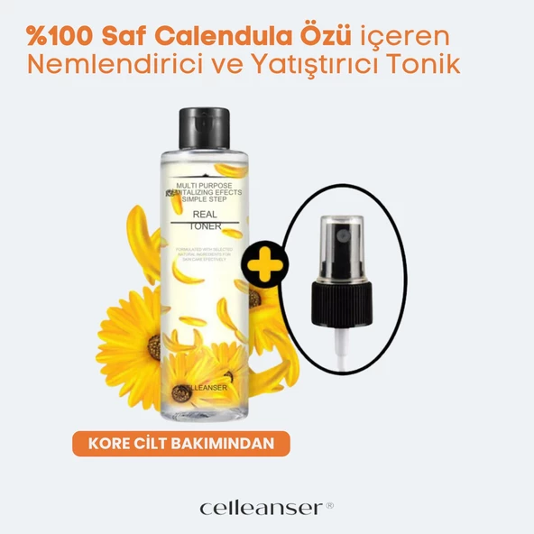 CELLEANSER Calendula Içeren Nemlendirici, Yatıştırıcı, Besleyici, Iltihaplı Akne Karşıtı Yüz Tonik - 4