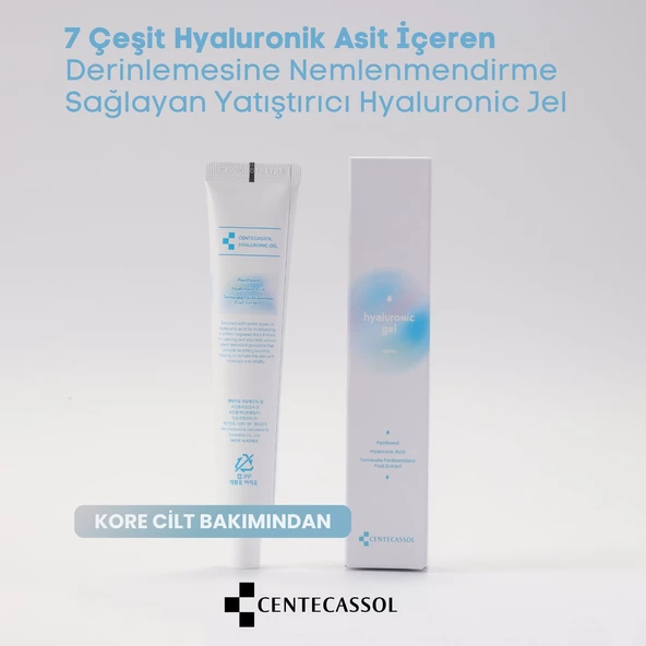CENTECASSOL 7 Çeşit Hyaluronik Asit İçeren Nemlendirici, Onarıcı ve Yatıştırıcı Hyaluronic Jel - 5