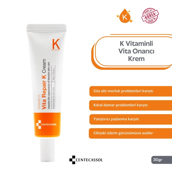 CENTECASSOL K Vitaminli Krem - Cilt Morlukları Ve Kılcal Damar Problemleri Için Krem