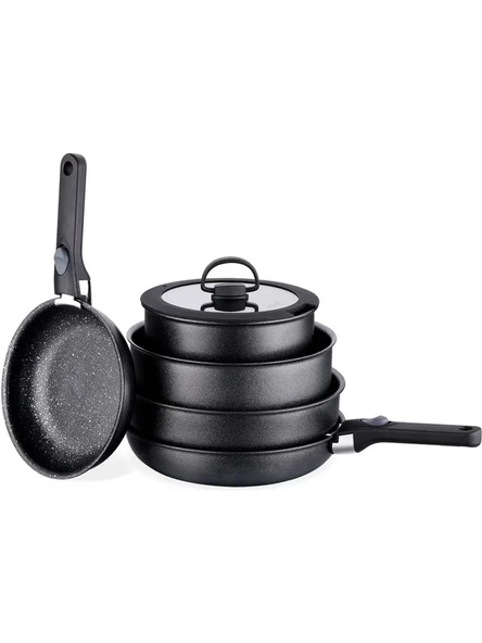 Korkmaz Neta 10 Parça Tencere Seti A2611 - 3