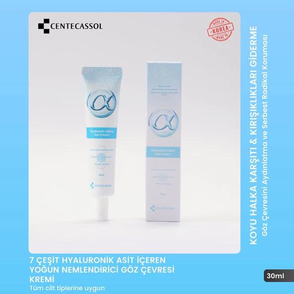 CENTECASSOL Göz Çevresine Özel Bakım: Hyaluronic Alpha Eye Cream ile Canlı Bakışlar