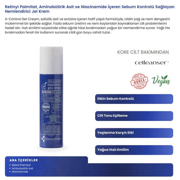 CENTECASSOL Çay Ağacı Özlü Yaşlanma ve Akne Karşıtı, Nemlendirici, Sebum Dengeleyici Vegan Jel Krem - 2