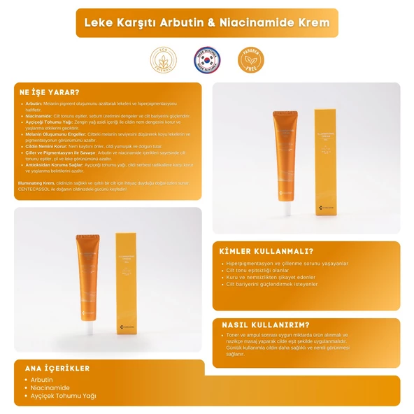 CENTECASSOL Arbutin Ve Niacinamide İçeren Leke Karşıtı Illuminating Krem - 4