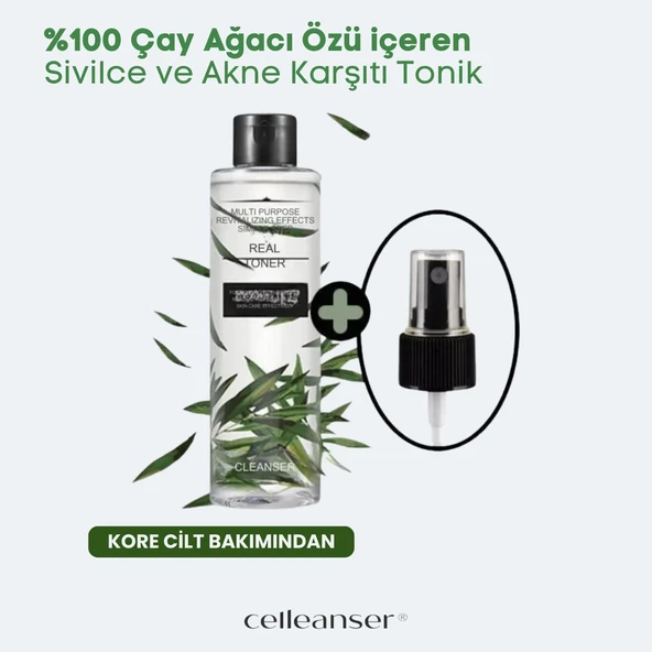 CELLEANSER Çay Ağacı Içeren Sivilce Ve Akne Karşıtı, Yatıştırıcı, Temizleyici Yüz Tonik - 4