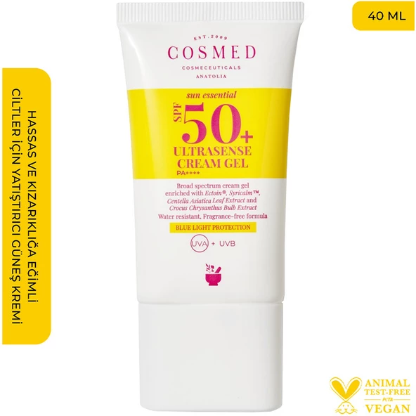 Cosmed Sun Essential Ultrasense 50 Faktör Jel Güneş Kremi 40 ml