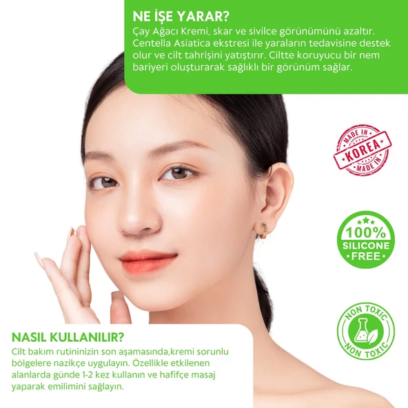 CENTECASSOL Çay Ağacı Özü Içeren Sivilce Ve Yara Karşıtı, Bariyer Onarıcı, Nemlendirici Krem - 4