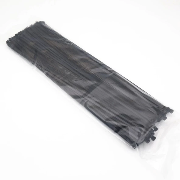 PEMSAN Klips Kablo Bağı 3.6x205 SİYAH (100lü Paket) Kablo Cırdı