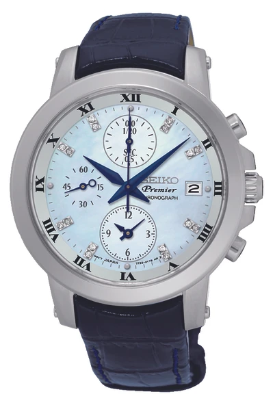 SNDV59P2 Seiko Premier Chronograph Kol Saati - Resim 2