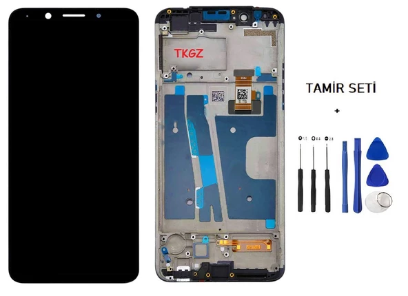 Tkgz - Oppo A73 -2020- Lcd Ekran Dokunmatik -A- Kalite FULL ÇITALI + TAMİR SETİ ürün görseli
