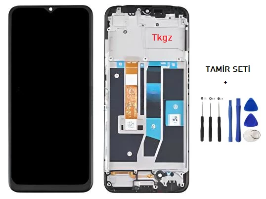 Tkgz - Oppo A16 Lcd Ekran Dokunmatik -A- Kalite ÇITALI + TAMİR SETİ ürün görseli