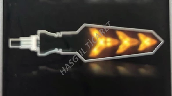 Hsgl Motorsiklet Led Sarı Sinyal Y Model Kayar aks 08 08 su gecirmez - 3