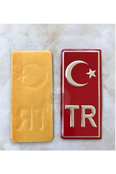 Tr Plaka Stıcker 2'li - Türkiye Plaka Stıcker - 2