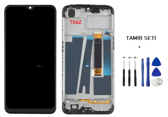 Tkgz - Oppo AX7 Lcd Ekran Dokunmatik -A- Kalite FULL ÇITALI + TAMİR SETİ ürün görseli 1
