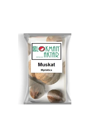 Muskat Küçük Hint Cevizi 500 Gr, Lokman Aktar