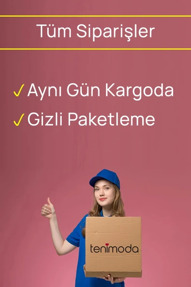 Transparan Siyah Büyük Beden Kısa Tül Gecelik TM1304 - 4