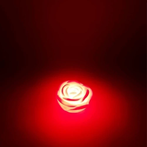 Led Işıklı Gül Mum - 2
