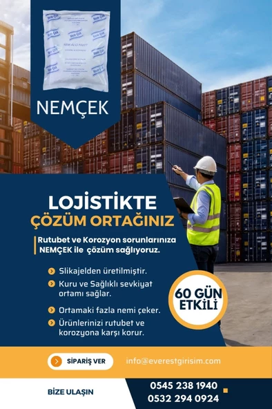 Bazalara Nemçek Nem Alıcı Tutucu Rutubet Giderici Önleyici Korozyon Koku Giderici 1000 gr 5 Paket - 3