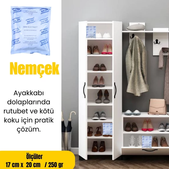Bazalara Nemçek Nem Alıcı Tutucu Rutubet Giderici Önleyici Korozyon Koku Giderici 1000 gr 5 Paket - 4