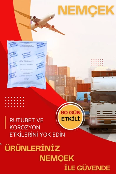 Yemek Dolabı Nemçek Nem Emici Çekici Rutubet Alici Küf Önleyici Kötü Koku Giderici 2000 gr 10 Paket - Resim 3
