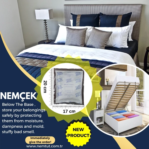 Lojistik Nemçek Nem Alıcı Rutubet Giderici Önleyici Korozyon Önleyici Koku Giderici 600 gr 3 Paket - Resim 2