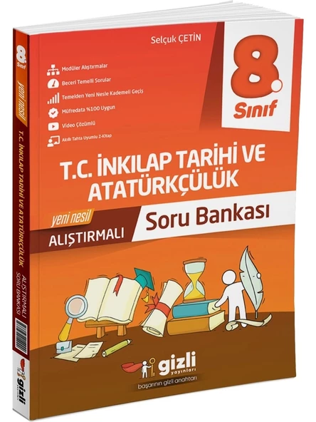 Gizli Yayınları 8. Sınıf Inkılap Tarihi Alıştırmalı Soru Bankası