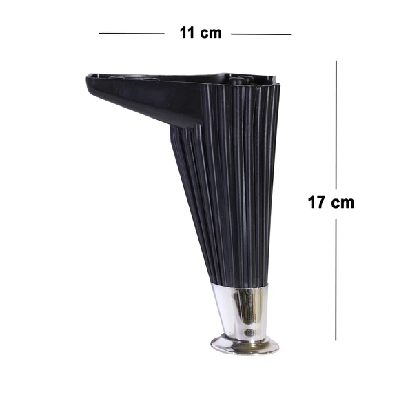 Mobilya Kanepe Koltuk Tv Ünitesi Konsol Ayağı Baza Ayakları Siyah 17 Cm (4 ADET) - 3