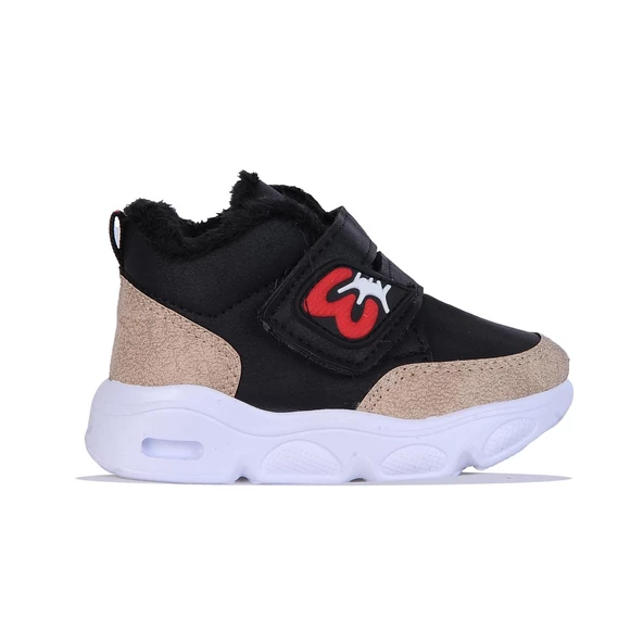 Skuaıter 7600 Siyah Bebe Cırtlı Erkek Çocuk Kürklü Bot ürün görseli