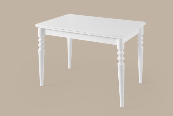 Erezoğulları Mobilya Didim Beyaz Beta Açılır Mutfak Masa Sandalye Takımı 80x120 - Resim 5