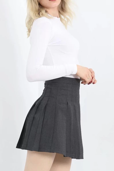 Pileli Etek Antrasit - 5028.148. - 3